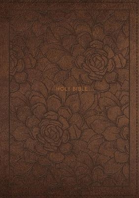 NKJV, Single-Column Reference Bible, Leathersoft, Brown, Comfort Print -  Thomas Nelson