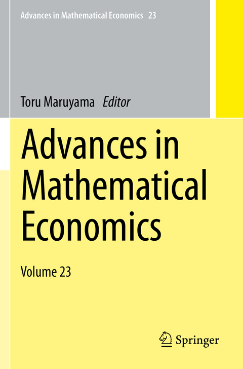 Advances in Mathematical Economics - 