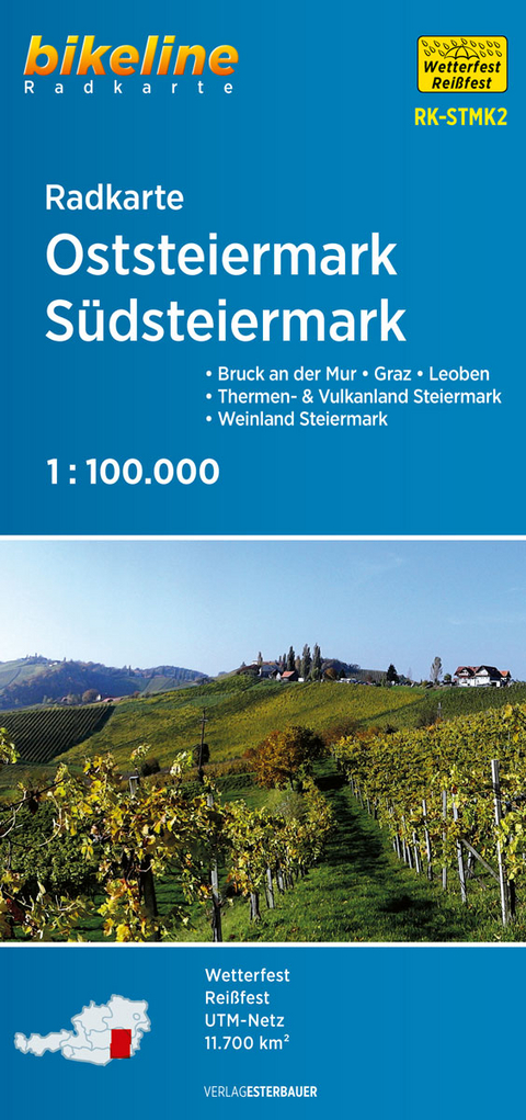 Radkarte Oststeiermark, Südsteiermark - 