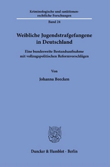 Weibliche Jugendstrafgefangene in Deutschland. - Johanna Beecken