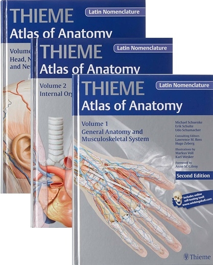 Atlas of Anatomy, 2e, LATIN, 3-Volume Set - Michael Schuenke