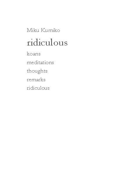 ridiculous - Miku Kumiko