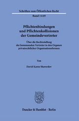 Pflichtenbindungen und Pflichtenkollisionen der Gemeindevertreter. - David Karen Shaverdov