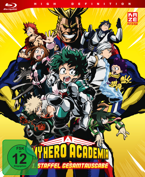 My Hero Academia - 1. Staffel - Gesamtausgabe - Blu-ray-Box (3 Blu-rays) [Deluxe Edition] - Kenji Nagasaki