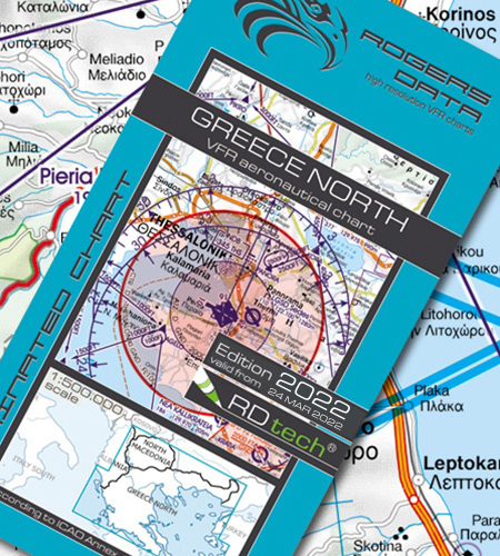 Greece North ICAO VFR Luftfahrtkarte 500k