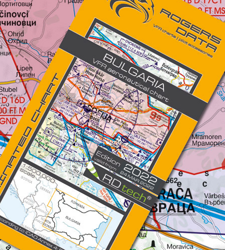 Bulgaria ICAO VFR Luftfahrtkarte 500k