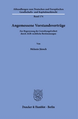 Angemessene Vorstandsverträge. - Melanie Jänsch