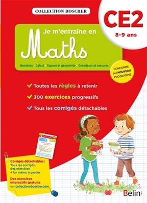 Je m'entraîne en maths : CE2, 8-9 ans : conforme au nouveau programme - Véronique Schwab, Danielle Cohen