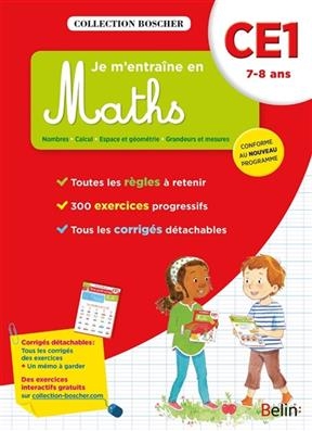 Je m'entraîne en maths : CE1, 7-8 ans : conforme au nouveau programme - Véronique Schwab, Catherine (1970-....) Le Roux