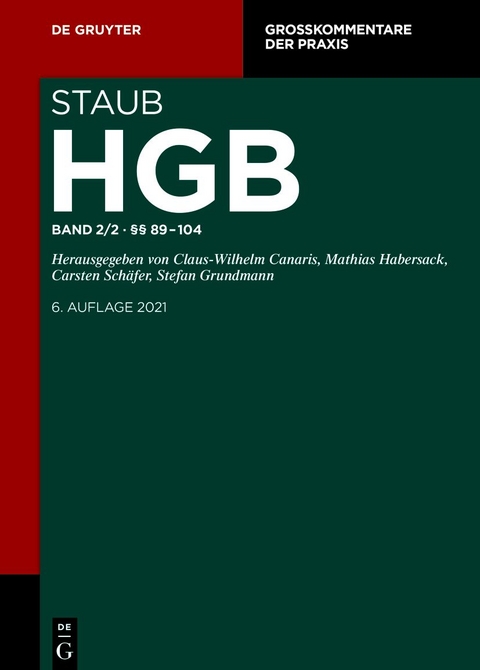 Handelsgesetzbuch / §§ 89-104 - 