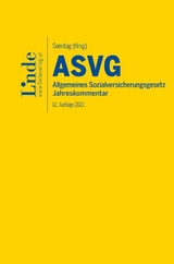 ASVG | Allgemeines Sozialversicherungsgesetz 2021 - Atria, Robert; Blume, Andreas; Derntl, Johannes; Felix, Ferdinand; Kletter, Markus; Schober, Walter; Seyfried, Hans; Sonntag, Martin; Souhrada, Josef; Tarmann-Prentner, Sieglinde; Wotruba, Sebastian; Zehetner, Elisabeth; Ziegelbauer, Jörg; Sonntag, Martin