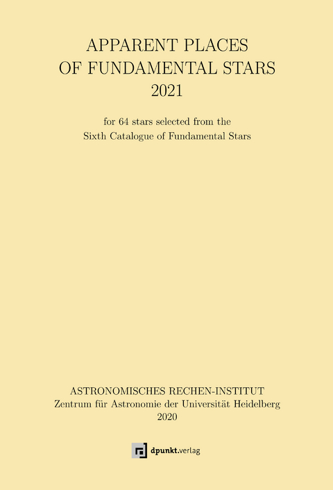 Apparent Places of Fundamental Stars (APFS) 2021 - 