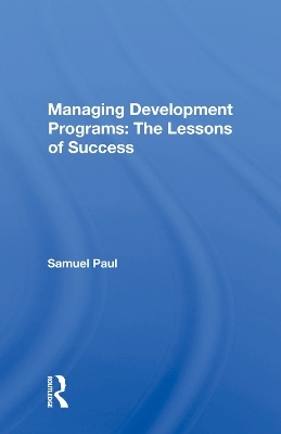 Managing Development Programs - Samuel Paul