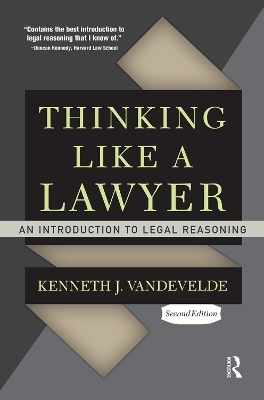 Thinking Like a Lawyer - Kenneth J. Vandevelde