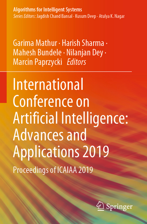 International Conference on Artificial Intelligence: Advances and Applications 2019 - 