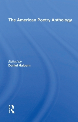The American Poetry Anthology - Daniel Halpern