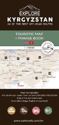 Tourist Map of Kyrgyzstan + Kyrgyz-English Phrase book - Victor Michaud, Olivia Casari