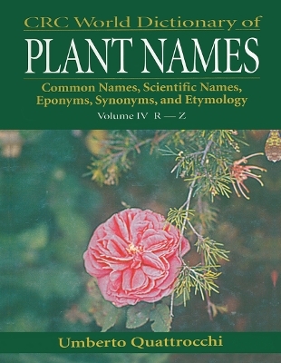 CRC World Dictionary of Plant Names - Umberto Quattrocchi