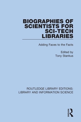 Biographies of Scientists for Sci-Tech Libraries - 