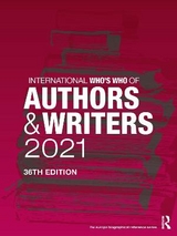 International Who's Who of Authors and Writers 2021 - Publications, Europa