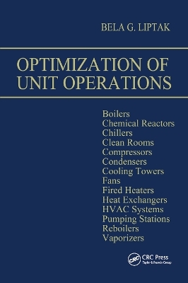 Optimization of Unit Operations - Bela G. Liptak