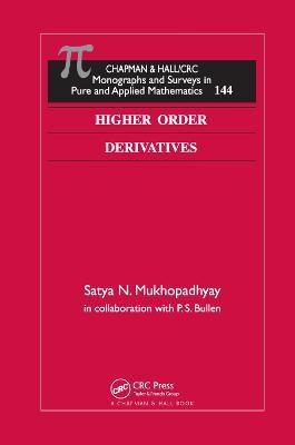 Higher Order Derivatives - Satya Mukhopadhyay