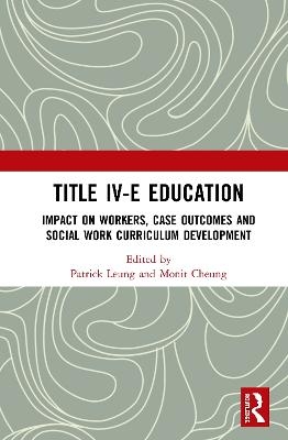 Title IV-E Child Welfare Education - 