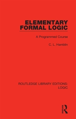 Elementary Formal Logic - C. L. Hamblin