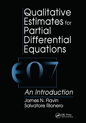 Qualitative Estimates For Partial Differential Equations - S. Rionero, J N Flavin