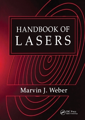 Handbook of Lasers - Marvin J. Weber