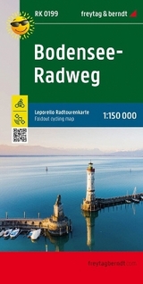 Bodensee-Radweg, Leporello Radtourenkarte 1:50.000, freytag & berndt, RK 0199 - 