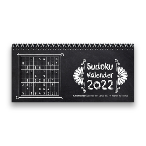 Tischkalender- Planer 2022 „Sudoku“ Buntkalender® Schwarz