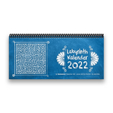 Tischkalender- Planer 2022 „Labyrinth“ Buntkalender® Blau