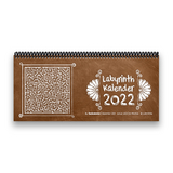 Tischkalender- Planer 2022 „Labyrinth“ Buntkalender® Braun