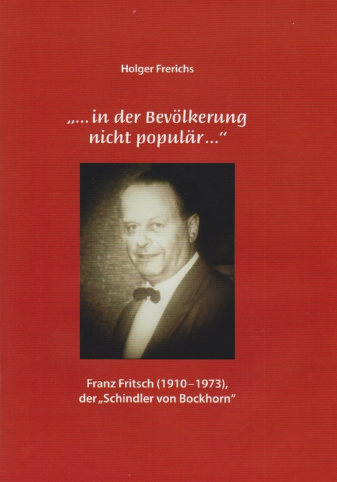 "...in der Bevölkerung nicht populär..." - Holger Frerichs