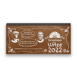 Tischkalender- Planer 2022 „Witze“ Buntkalender® Braun
