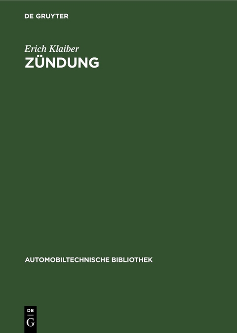 Zündung - Erich Klaiber