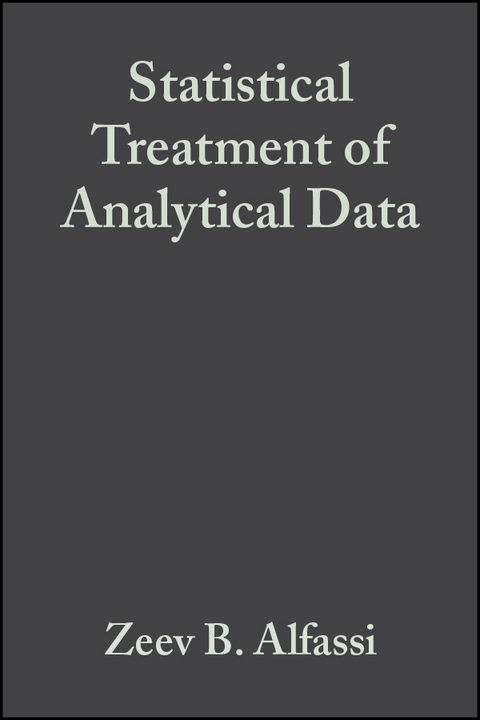 Statistical Treatment of Analytical Data -  Zeev B. Alfassi