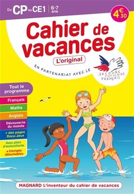 Cahier de vacances du CP au CE1, 6-7 ans : tout le programme - Michel Wormser