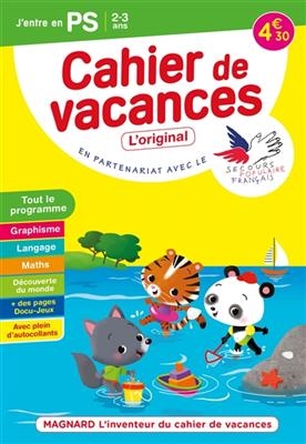 Cahier de vacances j'entre en PS, 2-3 ans : tout le programme - Aurélie Perrot