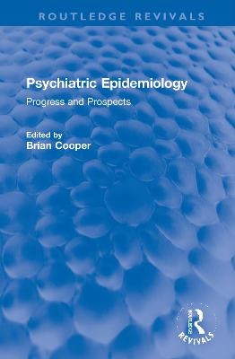 Psychiatric Epidemiology - 