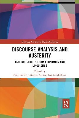 Discourse Analysis and Austerity - 