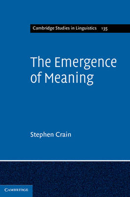 Emergence of Meaning -  Stephen Crain