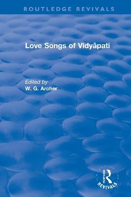 Love Songs of Vidyāpati - 