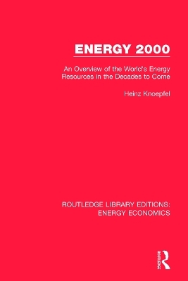 Energy 2000 - Heinz Knoepfel