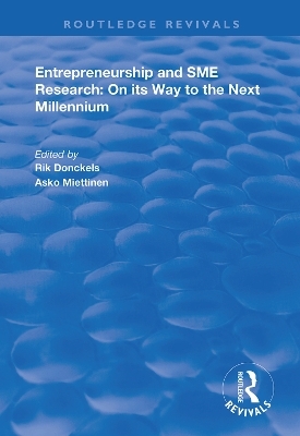 Entrepreneurship and SME Research - Rik Donckels, Asko Miettinen