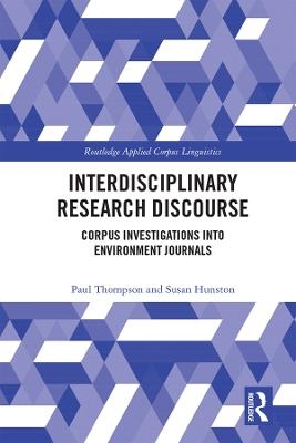 Interdisciplinary Research Discourse - Paul Thompson, Susan Hunston