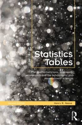 Statistics Tables -  Henry Neave