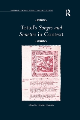 Tottel's Songes and Sonettes in Context - 