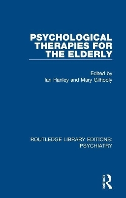 Psychological Therapies for the Elderly - 